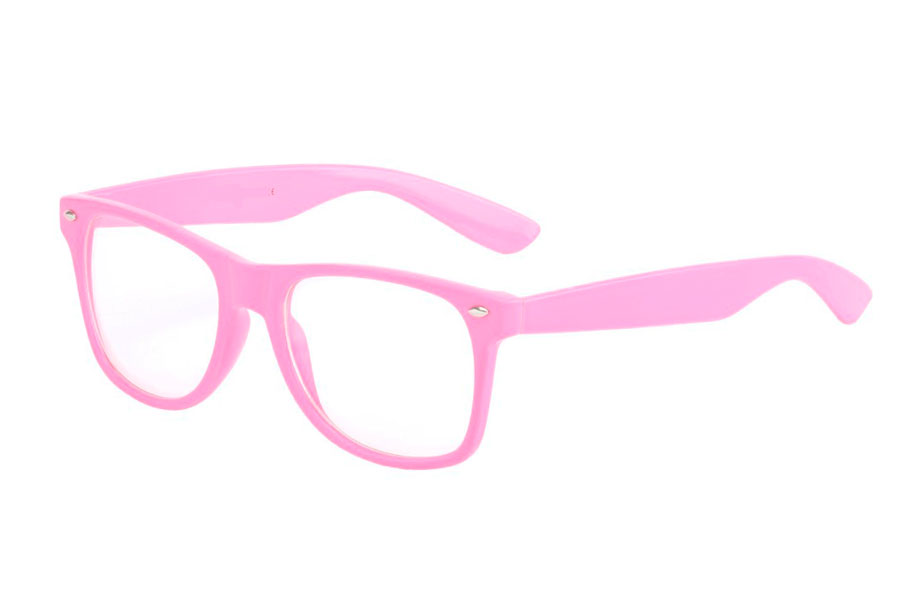 Rosafarbene Brille, Wayfarer-Modell