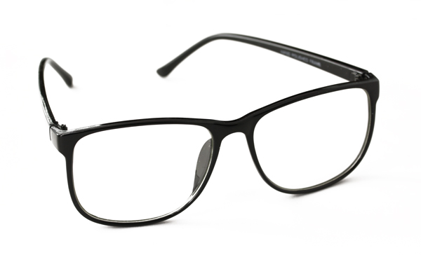 Schwarze Brille, chices, viereckiges Design