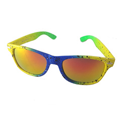 Sonnenbrille im 80er-Neon-Look