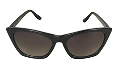 Schwarze eckige Katzenaugen-Sonnenbrille