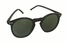 Schwarze runde Sonnenbrille