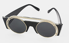 Schwarzgelbe Sonnenbrille, exklusives Design
