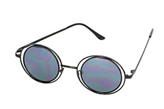 Exklusive schwarze Lennon-Sonnenbrille