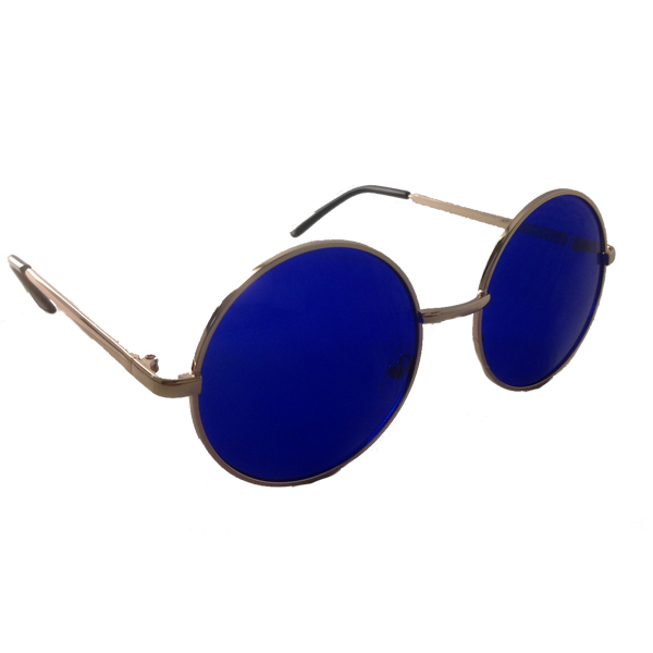Lennon-Sonnenbrille mit blauen Gläsern - sunlooper.de - billede 2