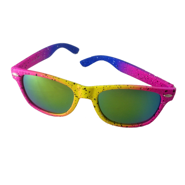 Sonnenbrille im 80er-Neon-Look
