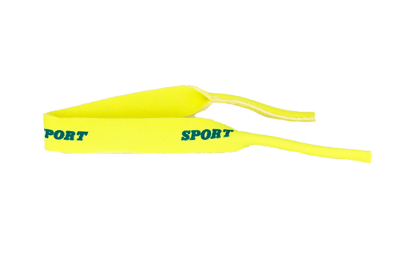 Neon-gelber Brillenelastik/-bändel für den Sport