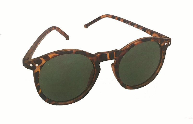 Matte Leopardbraune-Sonnenbrille