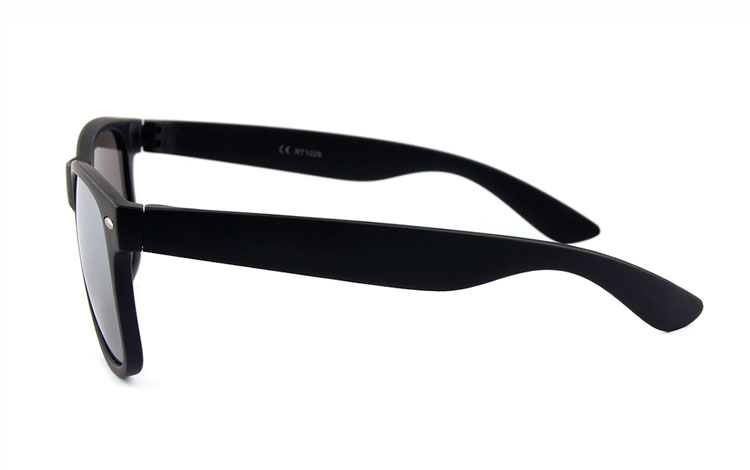 Schwarze Wayfarer, verspiegelt - sunlooper.de - billede 3
