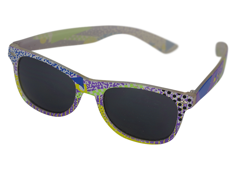 Farbenfrohe Wayfarer-Sonnenbrille
