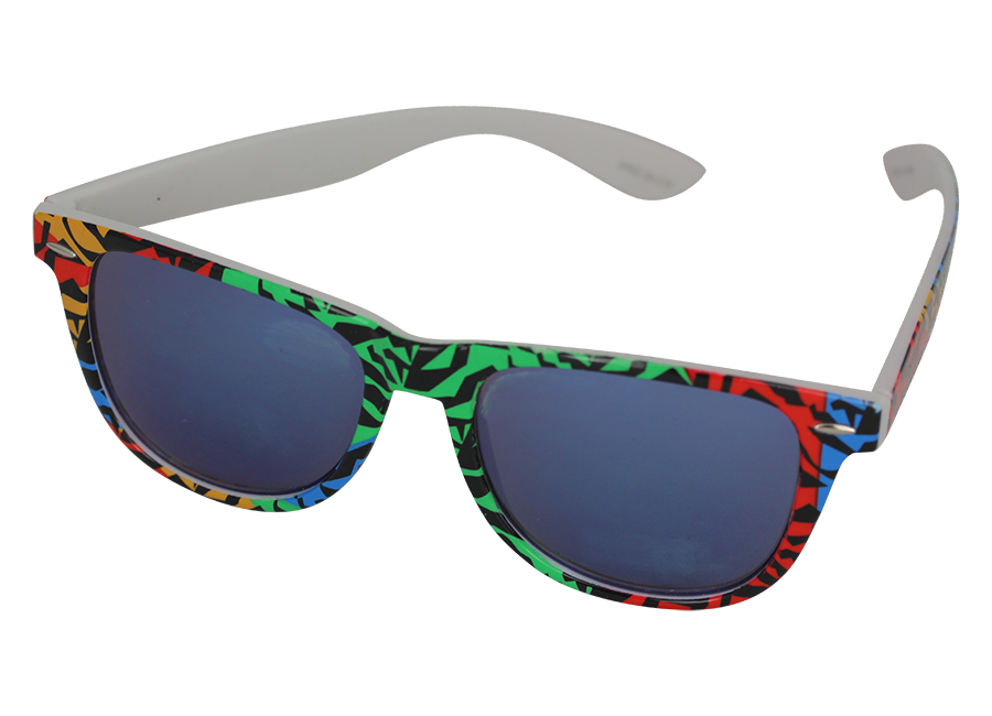 Blau-verspiegelte Sonnenbrille, Wayfarer-Design