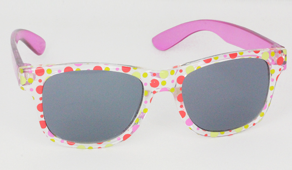 Kindersonnenbrille mit rosa Bügeln