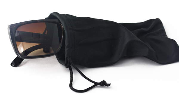 Einfaches, schwarzes Brillenetui - sunlooper.de - billede 2