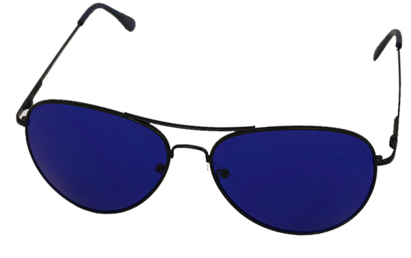 Pilotensonnenbrille mit blauem Glas