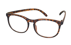 Runde braune Brille ohne Stärke - Design nr. 3018