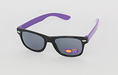 Kindersonnenbrille, lila-schwarz kariert - Design nr. 1092