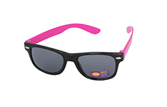 Günstige Kindersonnenbrille, schwarz-rosa - Design nr. 1096