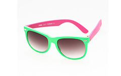 Wayfarer-Sonnenbrille in grün/rosa - Design nr. 272