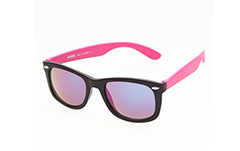 Günstige schwarze Sonnenbrille mit rosa Gestell - Design nr. 273