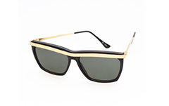 Schwarze Sonnenbrille mit Golddetails - Design nr. 282