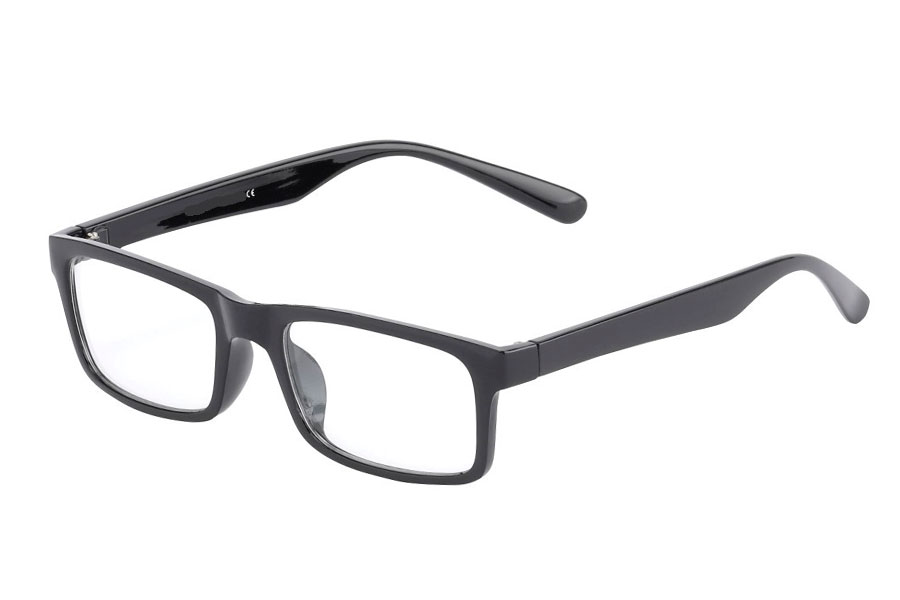 Schwarze Brille ohne Stärke - Design nr. 3016