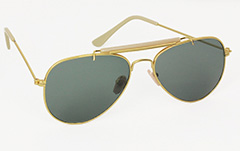 Goldfarbene Pilotensonnenbrille - Design nr. 3031
