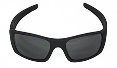 Grobe matt-schwarze Herrensonnenbrille - Design nr. 3072