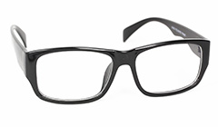 Schwarze, robuste Männersonnenbrille (Gläser ohne Korrektur) - Design nr. 3126