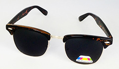 Braune Club-Master-Sonnenbrille im Leoparden-Stil - Design nr. 3175