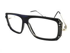 Schwarze Brille ohne Stärke - Design nr. 506
