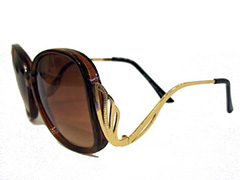 Große braune Sonnenbrille - Design nr. 537