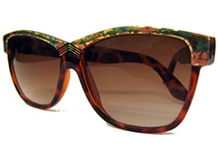 Retro-Sonnenbrille mit Blumenmuster - Design nr. 683