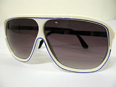 Weiße Pilotensonnenbrille - Design nr. 850
