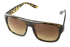 Schildkrötenbraune Sonnenbrille, schilchtes, viereckiges Design - Design nr. 908